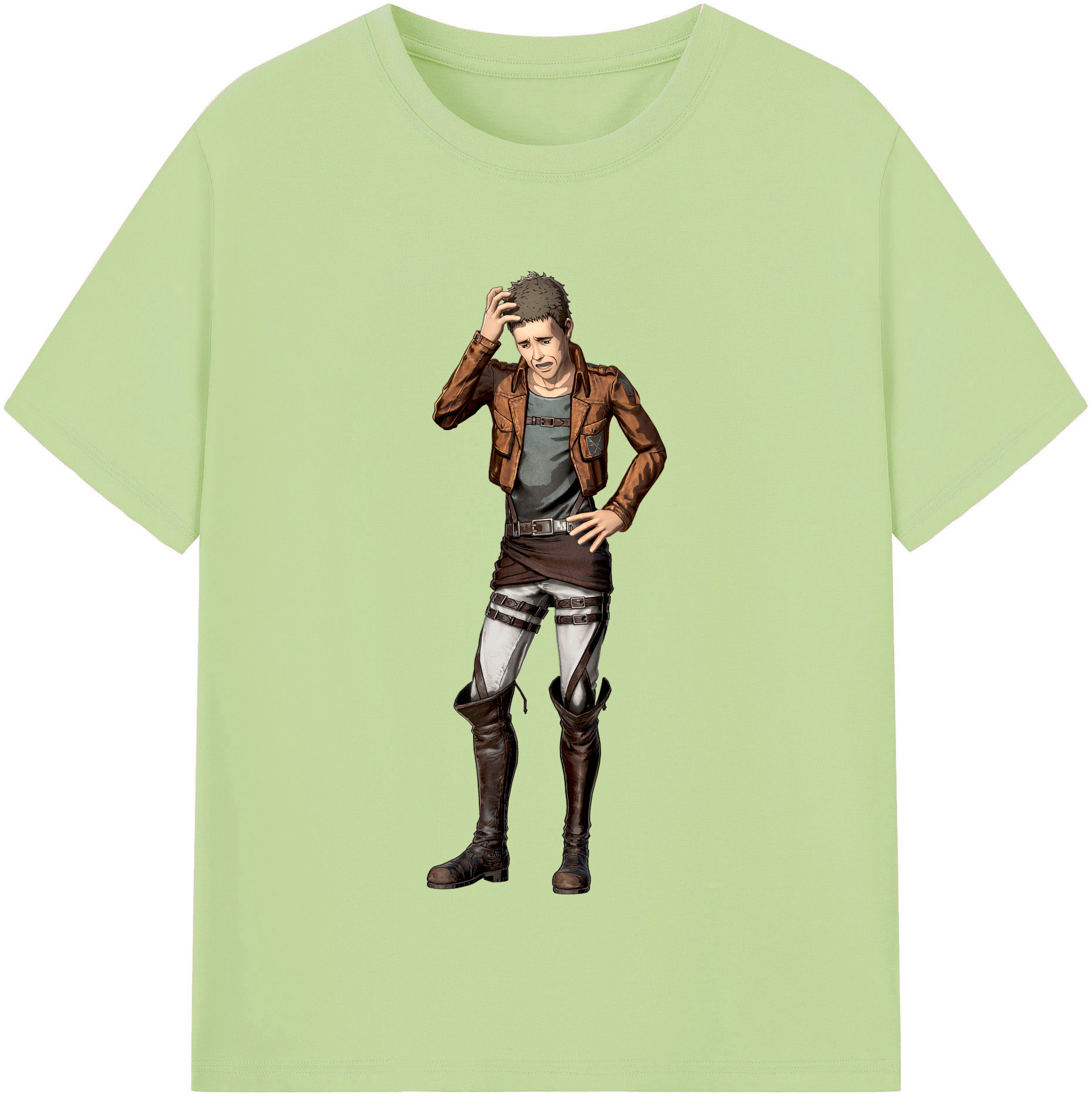 （画像用） 進撃の巨人 Attack on Titan 綿100％半袖Tシャツ（フロントプリント）